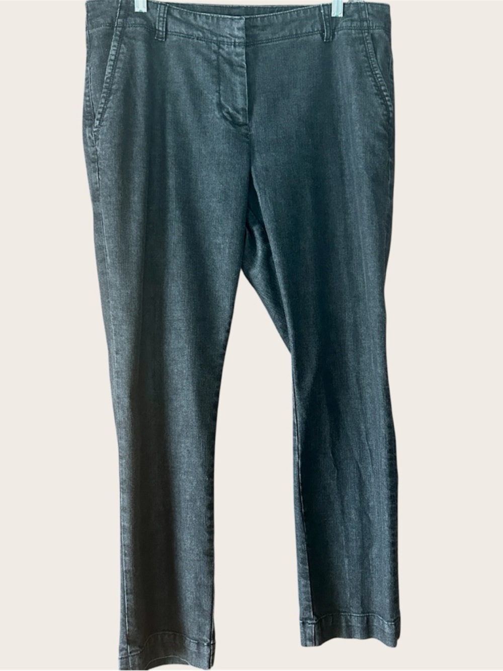 Talbots Trouser Slim Jeans Dark Slate Blue Plus Size 16 Women Petite